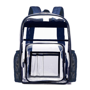 Custom Transparent School Backpack Women Men Travel Backpack <b>Bag</b> Pvc Backpack Kids <b>Clear</b> Students Laptop Travel School <b>Bag</b> - Product Image 1