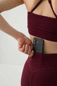 เลกกิ้งผู้หญิงดีไซน์ใหม่ คุณภาพสูง แห้งเร็ว ระบายอากาศได้ดี เอวสูง ผ้าถักหนา - Product Image 4