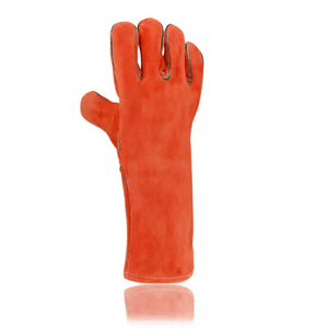 Cheap Price Latest Style Customer Logo Welding Work <b>Gloves</b> Top Quality Cowhide Split Leather Fireproof Welder Working <b>Gloves</b> - Product Image 2