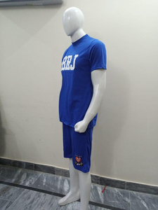 Ensemble de survêtement décontracté pour homme, t-shirt et short, 100 % coton, style uni, fabrication OEM - Product Image 3