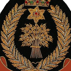 Best Price Customized Wholesale Factory-made Masonic Patch Badge Top Fashion Bullion <b>Wire</b> Embroidered Alphabet Flower Fabric - Product Image 2