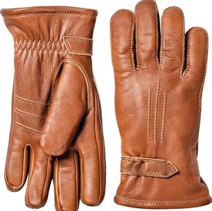 Guantes de cuero genuino largos para mujer, guantes de moda para conducir, guantes para fiestas al aire libre - Product Image 2