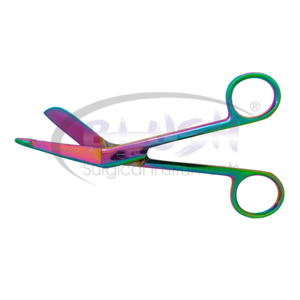 Handmade Steel Surgical Bandage Scissors Good Selling Rainbow Color Instruments Set Hospital Made Plastic By <b>Blush</b> Surgical - Product Image 2