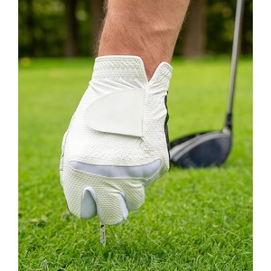 Gants de golf en cuir véritable légers à double rangée de doigts pour une flexibilité et une dextérité accrues, blancs, pour adultes, sports de plein air, nouveau design - Product Image 5