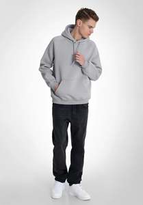 Regular Fit <b>Men's</b> Streetwear <b>Fleece</b> Hoodie 100% Cotton Quick Dry Lightweight Solid Winter Sweatshirt Casual Pullover Hooded - Product Image 3
