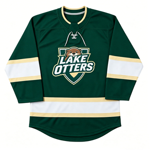 Jersey de Hockey sobre Hielo Sublimado Personalizado con Entrega Rápida, 100% Poliéster, Uniforme de Equipo de Hockey OEM - Product Image 1