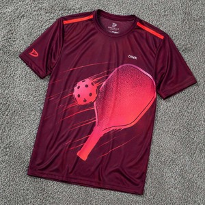 Custom Pickleball Jersey Short Sleeve Sublimation Transfer Print Moisture Wicking <b>Athletic</b> Shirt 100% Polyester - Product Image 1