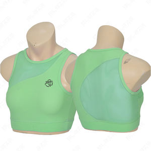 Soutiens-gorge de sport personnalisés à taille mi-haute, unis, avec élasthanne/nylon, ajustement parfait, respirant, confortable, leggings de yoga - Product Image 2