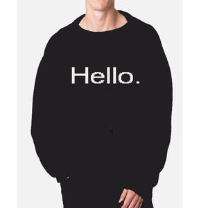 Pull en Coton Tricoté à Col Rond à Manches Longues pour Homme, Motif Floral, Effet Vieilli, Hiver, Personnalisable avec Logo OEM 2026 - Product Image 5