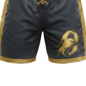 Ensemble short et maillot de hockey sur glace sublimé noir et or pour hommes, en polyester, col en V, uniforme d'équipe imprimé, tenue de sport d'entraînement - Product Image 6