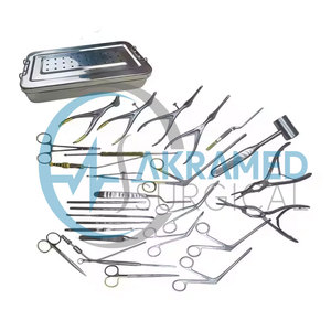Ensemble d'instruments chirurgicaux pour septoplastie, 28 pièces, outils de chirurgie nasale, instruments de haute qualité, acier inoxydable allemand - Product Image 1