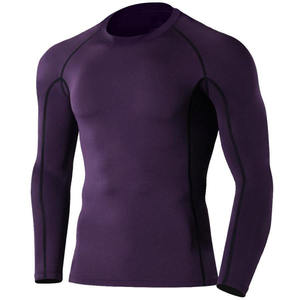 Custom <b>Compression</b> <b>Shirt</b> <b>Mens</b> Orange Long Sleeve Base Layer Gym Workout Fitness Athletic Tight <b>Shirt</b> Dry Fit Rash Guard Top - Product Image 4