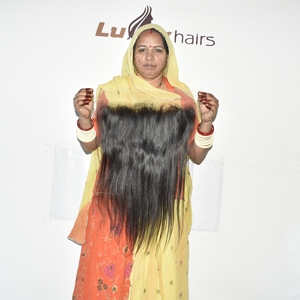 100% Natural Black Indian Human Hair HD Frontal Straight 10-22 Inches Remy Unprocessed Raw Machine Double Weft Clip-in Extension - Product Image 5