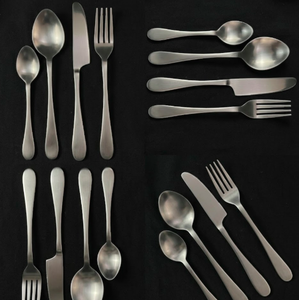 High Quality Stainless Steel Silver Color Plated Finished Rust Proof Dishwasher <b>Safe</b> Spoon Fork <b>Knife</b> For Restaurant Cafe Use - Product Image 6