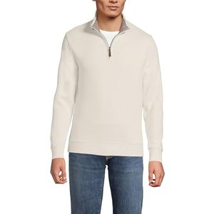 Men's Cream <b>Quarter</b> <b>Zip</b> Knitted <b>Sweater</b> Regular Fit Solid Color Stand Collar Autumn Wear Best Quality New Streetwear Style Solid - Product Image 3