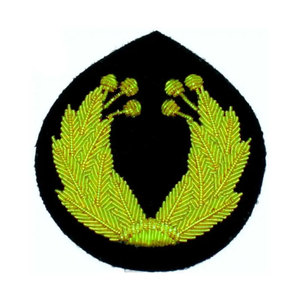 Écussons classiques en feuille d'or, cousus main, crêtes en fil métallique, badges artisanaux en fil métallique, patchs pour uniforme et casquette - Product Image 4