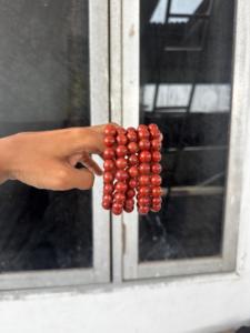 red jasper 10mm Beaded <b>Bracelet</b> Crystal <b>Healing</b> Gemstone Reiki Chakra Meditation - Product Image 1