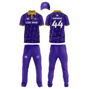 Fabricante de Uniformes Personalizados para Equipos de Cricket, Proveedor de Conjuntos de Camiseta y Pantalones de Cricket Sublimados, Ropa Deportiva Profesional al por Mayor - Product Image 1