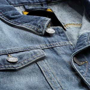 Veste en jean robuste pour homme, vêtement de travail, avec coutures renforcées, durable - Product Image 5