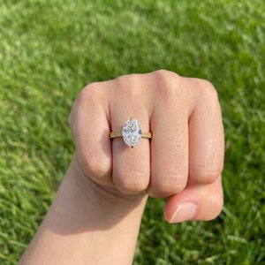 Anillo de Plata de Ley 925 con Moissanita de Diseño, Corte Brillante, Elegante, Joyería de Moda Hip Hop, Regalo para Mujer, Engaste de Puntas - Product Image 4