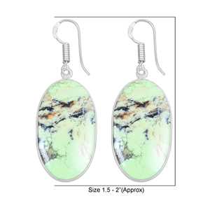 Nuevos Aretes Minimalistas con Dijes de Mtorolite (Calcedonia Cromada) Plateados en Plata para Mujer, Precio de Fábrica, Venta al Por Mayor - Product Image 2