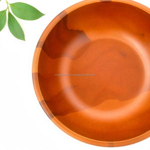 Bol en bois d'acacia artisanal écologique de qualité supérieure, élégant, religieux, moderne, pour la table, la maison, la cuisine, le service de nourriture - Product Image 5