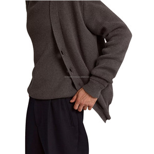 Autumn Winter Men's Versatile Solid Color Knitted <b>Cardigan</b> <b>Sweater</b> with Fashion Buttons Fashion Knitwear - Product Image 3