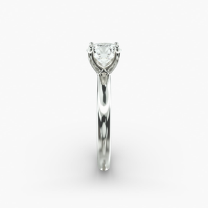 Premium Quality 925 Sterling <b>Silver</b> Round Brilliant Cut Moissanite <b>Solitaire</b> <b>Ring</b> Classic Wedding Engagement Fine Jewelry - Product Image 1