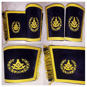 ปลอกแขนปักลายทองคำสำหรับนายหัวหน้าสมาคมฟรีเมสัน - Product Image 1