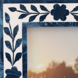 Export Quality Handmade Resin Inlay Rectangular Photo <b>Frame</b> Luxury Picture <b>Frame</b> for Home Office Decoration Display tableware - Product Image 4