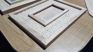 Marco de fotos de madera de Vietnam con correas de ratán/Cuadros de marco de madera de ratán para decoración del hogar regalo fiesta de boda de Año Nuevo - Product Image 4