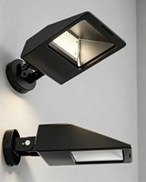 Lampadaire LED 30-100W, étanche IP66, corps en aluminium moulé sous pression, blanc chaud, IK09, dimmable, robuste, pour extérieur