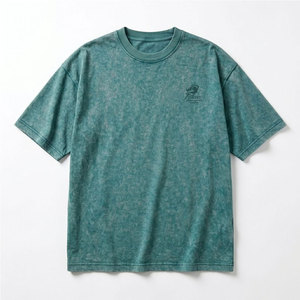 เสื้อยืดสไตล์สมาร์ทแคชชวลแนวสตรีทแวร์ ทรงทันสมัย ใส่สบาย สำหรับผู้ชาย ลวดลายฟอกสี เหมาะสำหรับใส่ทำงาน พักผ่อน และกิจกรรมประจำวัน - Product Image 3