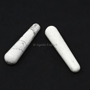 Natural Crystal Peach Aventurine Faceted Smooth Massage <b>Wand</b> Facial Massager Crystal Face Massagers - Product Image 5