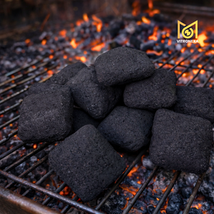 Briquetas de Carbón Vegetal Vitronexa Energy Premium sin Olor, con Forma de Almohada, sin Humo, 75% Carbono Fijo, 3 Horas de Duración, 7500 - Product Image 1