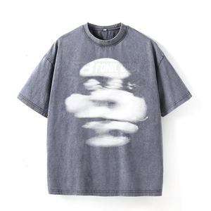 เสื้อยืดผู้ชายผ้าฝ้ายถักเนื้อนุ่ม 100% น้ำหนัก 230 กรัม ลายพิมพ์ลำลอง ทรงปกติ ระบายอากาศดี ดีไซน์เรียบง่าย ไซส์ใหญ่ รุ่นใหม่รับซัมเมอร์ - Product Image 2