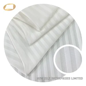 Tissu en polyester et élasthanne transparent à fines rayures pour la lingerie