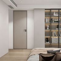 Portes en bois MDF au design moderne, épaisseur 40 mm, pour intérieur, chambre d'hôtel, hôpital, porte en bois imperméable