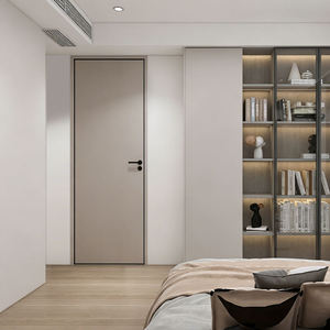 Porte intérieure en composite bois étanche sur mesure, design minimaliste, pour toute la maison, appartement, hôtel, salle à manger, entrepôt - Product Image 2