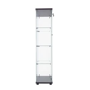 Vetrina Espositiva Nera a Due Ante con 4 Ripiani e Striscia LED - Product Image 4