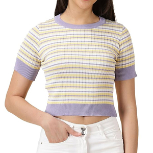 T-shirt court personnalisé avec logo imprimé, nouvelle mode, pour la personnalisation des vêtements féminins, couleur et style nouveau. - Product Image 1