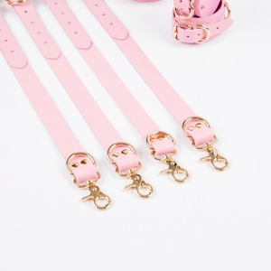 Handmade Genuine Leather <b>Bed</b> <b>Restraints</b> Retro Harness Straps Custom Bondage Accessories Cuffs Set RTTS-0133 - Product Image 6