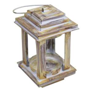 Faroles Colgantes de Colores, Portavelas de Hierro, Ideales para Decoración Navideña, Acabado Pintado en Blanco, Decoración para el Hogar - Product Image 5