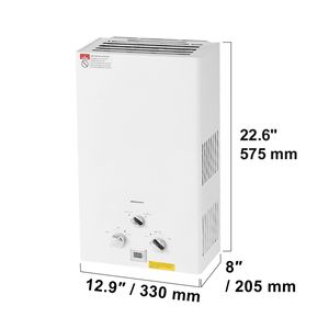Scaldabagno Portatile a Propano da 68000 BTU 2.64 GPM, Senza Serbatoio da 10L, per Esterni, Set di Accessori Istantanei per Camper, Gas GPL - Product Image 4