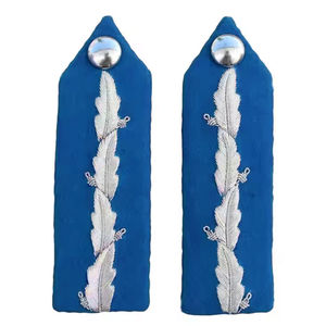 Custom Made <b>Blazer</b> Badge Hand Embroidered Silver Bullion Wire Alphabet Crest Twill Fabric Flower <b>Jacket</b> Patch Polo Clothes Logos - Product Image 5