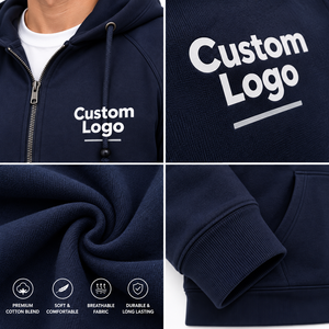 Sudaderas con Capucha de Invierno para Hombre, de Primera Calidad, Color Sólido, Mezcla de Poliéster/Algodón, Transpirables, 180g, Impresión Personalizada, Corte Regular - Product Image 6