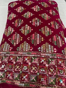 ผ้ากำมะหยี่แฟชั่นพรีเมียมพร้อมงานปักลายศิลปะและลายเลื่อมสำหรับชุดราตรีเจ้าสาวและชุดงานเลี้ยง - Product Image 6