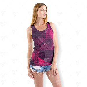 Débardeurs Homme Personnalisables en Gros, Sportifs, Imprimés par Sublimation, Tricotés Sans Couture, Légers, Col Rond, 100% Polyester, Confortables - Product Image 2