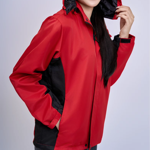 Chaqueta FMF Vietnam Resistente al Viento, Impermeable y Transpirable, Carcasa Rígida de Poliéster/Nylon, Unisex, Color Rojo-Negro Sólido, Aislamiento Térmico - Product Image 1