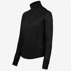 Camiseta Casual de Manga Larga con Cuello Redondo, Talla Grande para Mujer, Elástica, Transpirable, Antiarrugas, Antiencogimiento, de Spandex/Poliéster, Color Sólido, OEM - Product Image 6